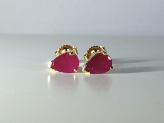 Ruby earrings