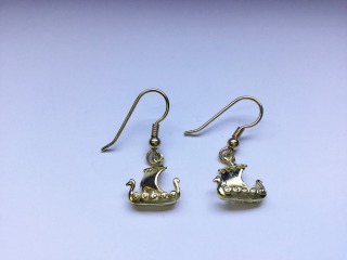 Viking boat earrings - earring 718h