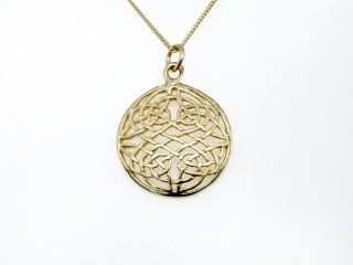 Open work celtic pendant
