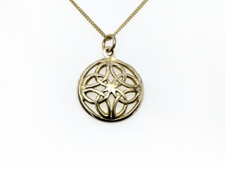 Open work celtic pendant