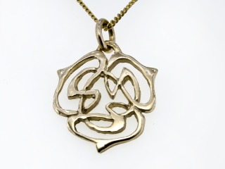 Open work celtic pendant