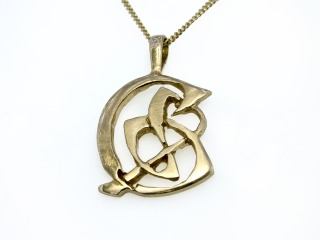 Open work celtic pendant