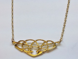 Open work celtic necklace