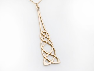 Open work Celtic pendant large