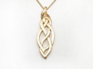 Open work celtic pendant