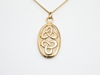 Open work celtic pendant