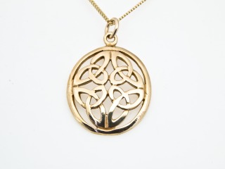 Open work celtic pendant