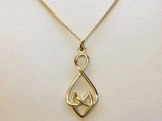 Open work Celtic pendant