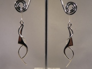 Archibald Knox style earrings - Silver - earring 661h