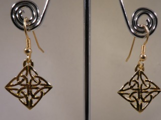 Celtic earrings - Silver - earring 167h