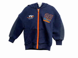 Kids IOM TT dated full zip hoodie