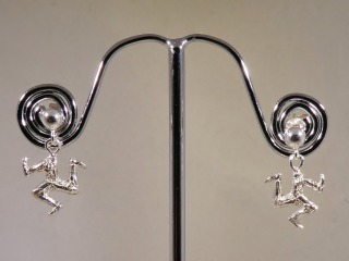 Three legs earrings - Silver - earring 251sh