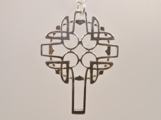 Archibald Knox style cross - Silver - Cross 217op