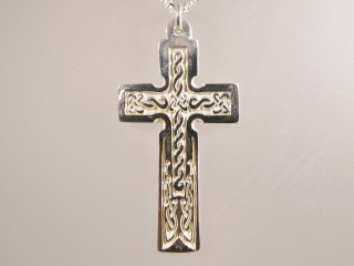 Archibald Knox style Cross - Silver - Cross 247