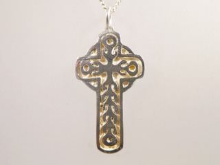 Manx Chainlink Cross - Silver - Cross 243