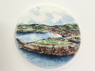 Ceramic peel castle coaster