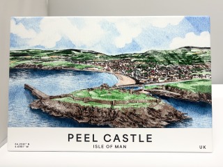 Ceramic tile of Peel castle