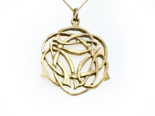 Open work celtic Pendant - Silver - Pendant156